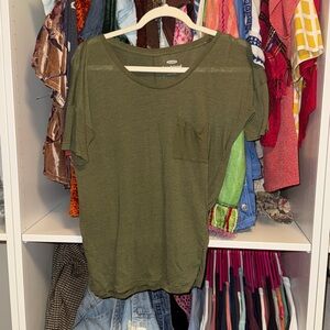 Old Navy Olive Green Boyfriend Tee